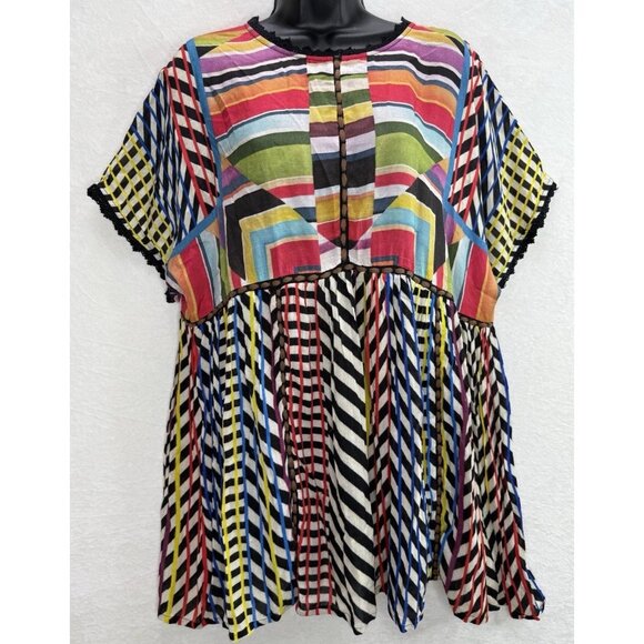 Anthropologie Conditions Apply Kynsa Tunic Top Size Large - Picture 2 of 13